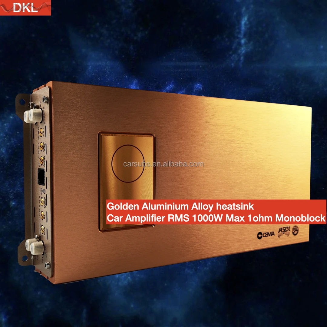 Car Stereo Mono Amplifier  RMS 1200W Strong Bass SubwooferAmplifier Peak 2400W Max 1ohm Class D Car Amplifier Monoblock