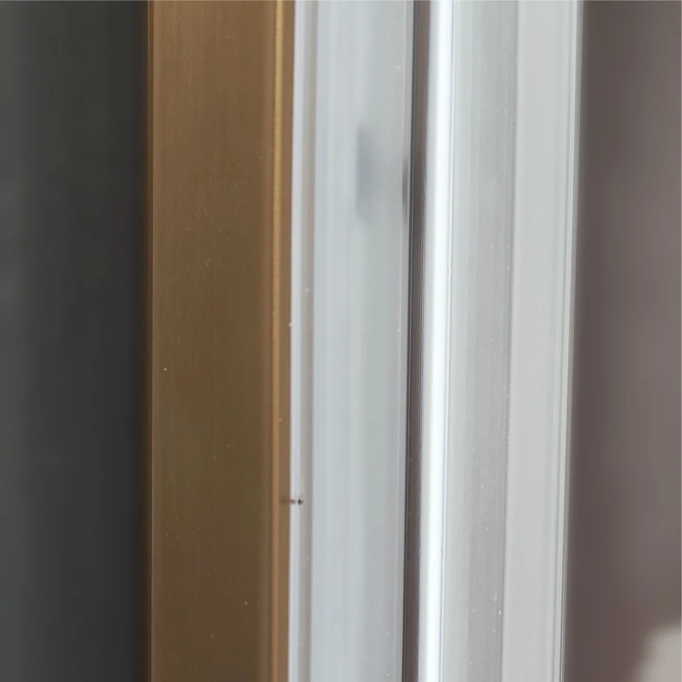 New design bathroom glass sliding doors shower Shower Enclosure Bathroom Single sliding Golden Shower Doors  tempered glas