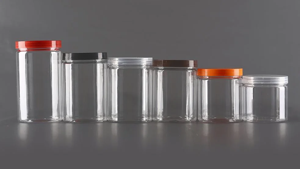 4oz 8oz round Plastic Container Empty Plastic Jar with Lids for Food Storage Cosmetic Cream Storage for Home Use
