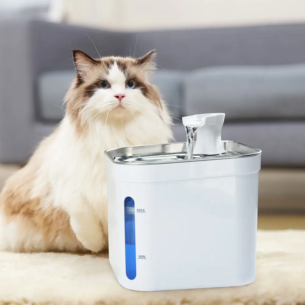 Wholesale 2.2L Automatic Circulation Pet Water Dispenser With Filter Drinking Water Fountain For Dogs Cats Small Animals