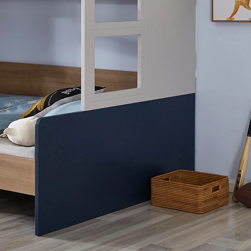 121322 Modern wooden multidunction kid bunk beds with stairs wood and desk