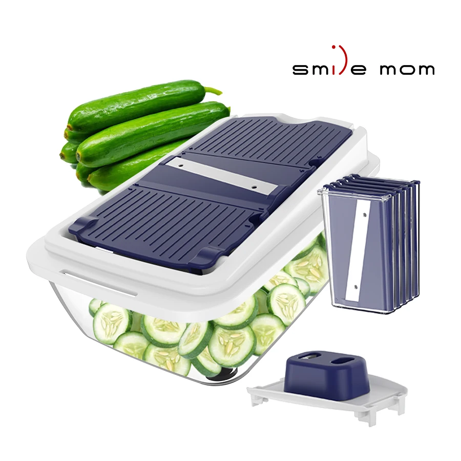 Multifunctional Manual Vegetable Chopper Handheld Press Cutter & Slicer for Onion Potato Other Fruits & Vegetables