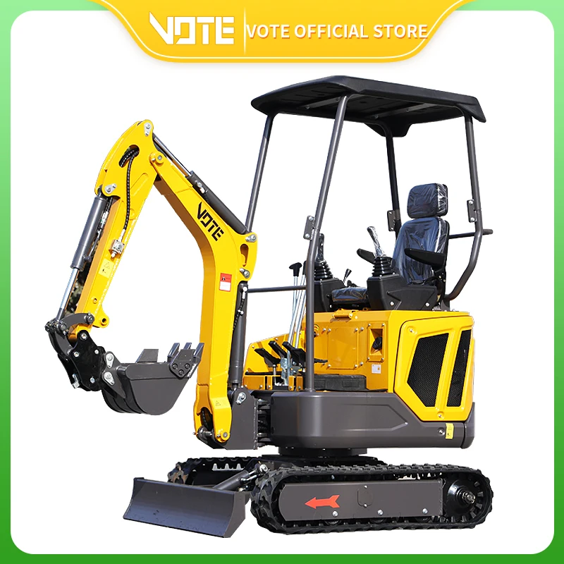 Mini Excavator 1.6 Ton EPA   Farm Agriculture Engineering New Crawler Excavators Kubota Engine small Excavator Free Shipping