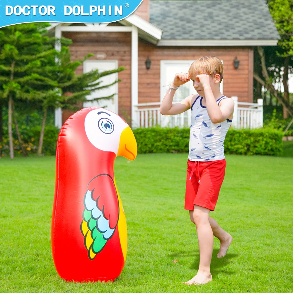 Doctor Dolphin New Design Small Size Boxing Inflatable Punching Bag Boxing Bag Standing Training Heavy Punching Bag For Kids