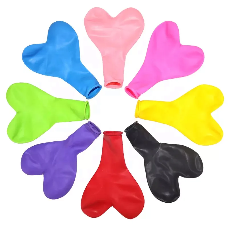 Individual packing plain color heart shape foil balloon 18 inch festival celebration helium balloon party decoration balloons