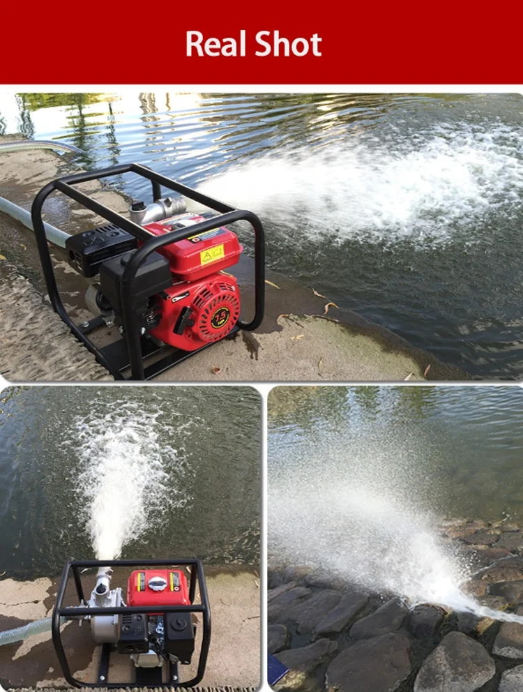 Petrol Small Farming Water Distribution Irrigation Machine 2/3/4 inch 4 Stroke WP20/30/40 Gasoline Water Pump