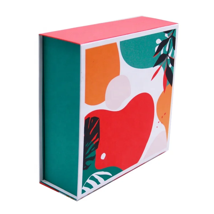 Customized small cardboard circular flip magnetic packaging with logo printed jewelry gift boxes and gift boxes