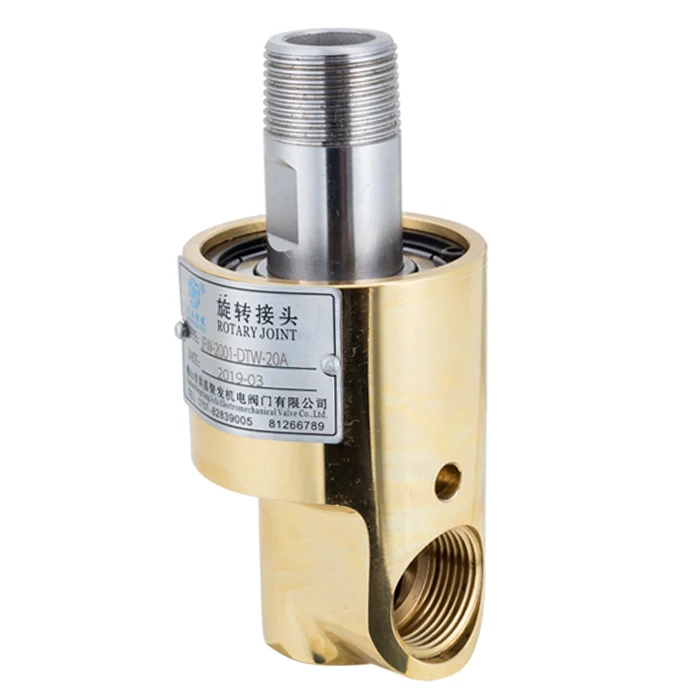 Manufacturing 1 inch BSP/NPT male female threaded swivel rotary coupling copper cooling water rotary unions rotary joint