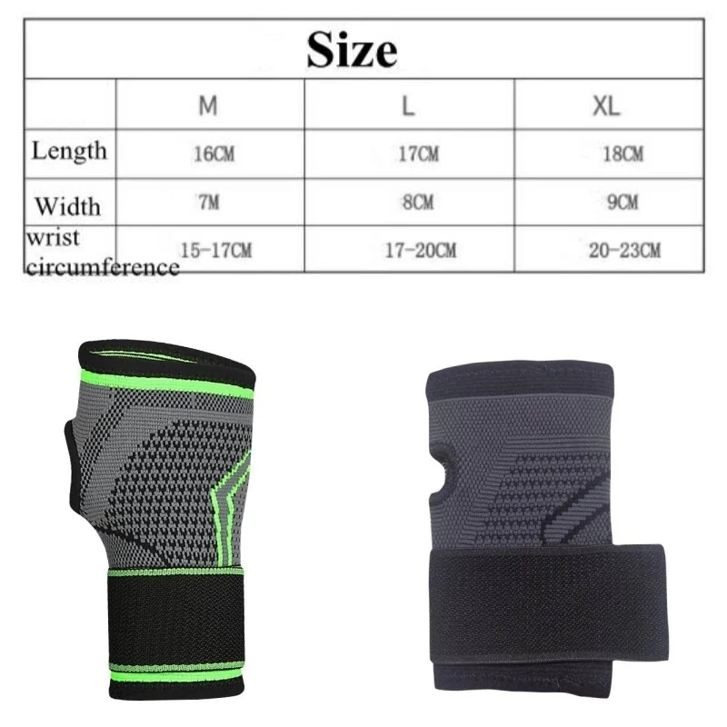 3D Weaving Pressurized High Elastic Bandage Fitness Yoga Wrist Palm Support Gym Palm Pad Protector