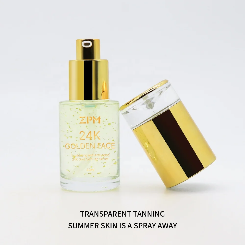 ZPM OEM/ODM Private Label Amazon Hot Sale Self Tanning Facial Serum Sunless Anti Aging Tanning Drops
