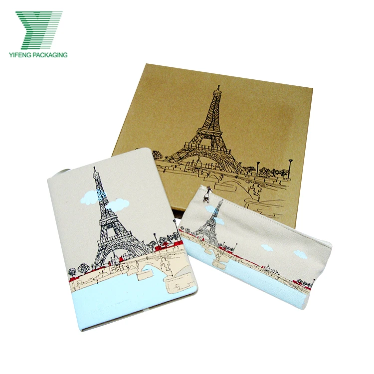 Festival Student Gift Packaging Box with one Softcover Color Printing  notebook