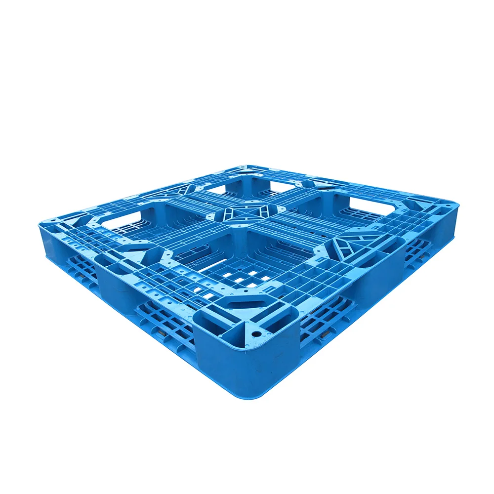 Single Faced Injection Molding Cheap Heavy Duty Large Warehouse Storage Grid Surface HDPE Plastic Pallet for sale