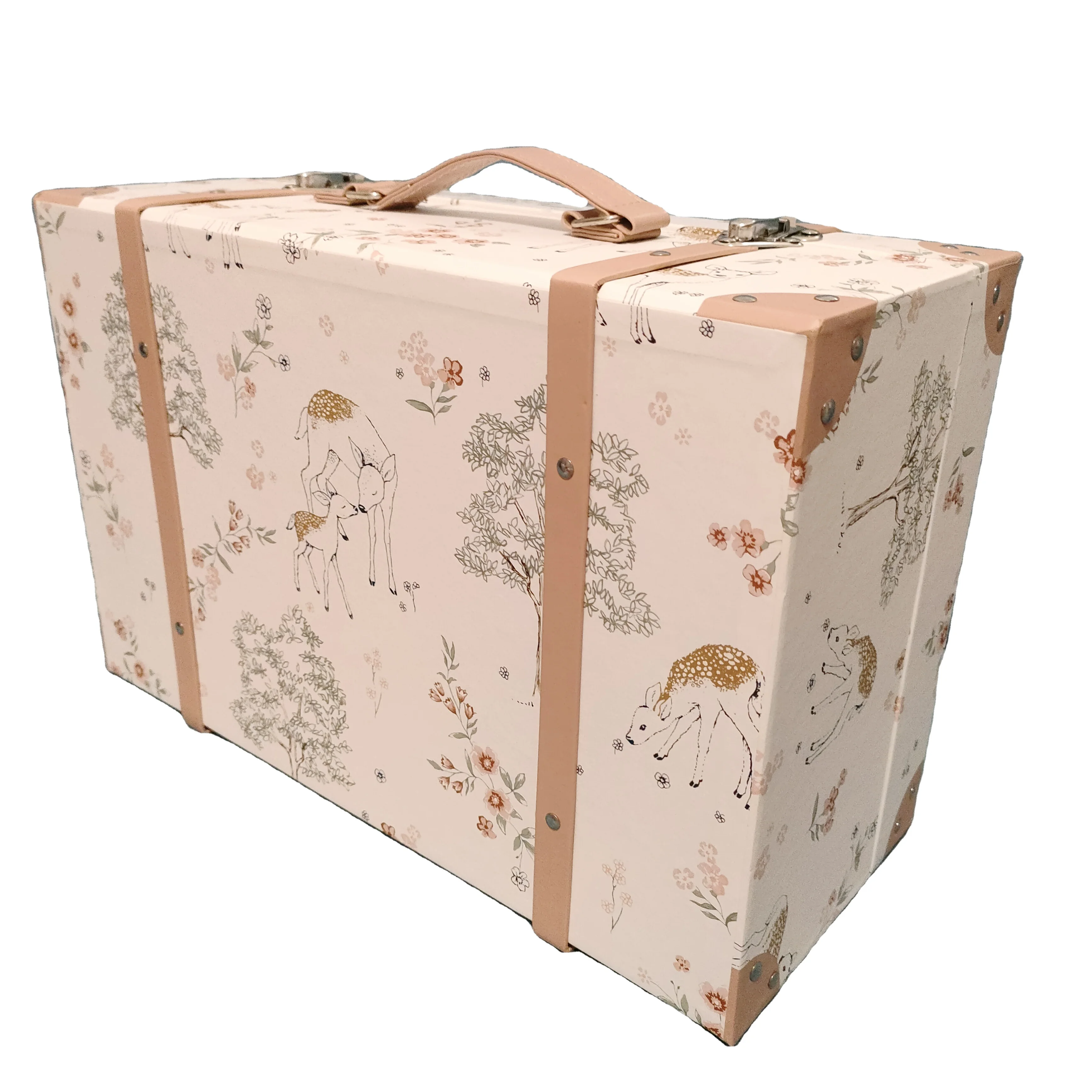 Luxury Design Custom Printing Paper Cardboard Baby Blanket Clothes Gift Packaging Decorative Suitcase Box
