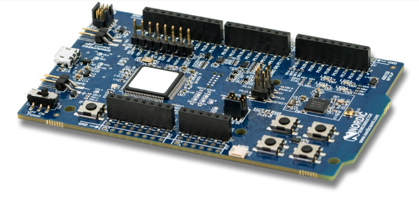 nRF52-DK Bluetooth Low Energy and Bluetooth mesh development kit for the nRF52810 and nRF52832 SoCs