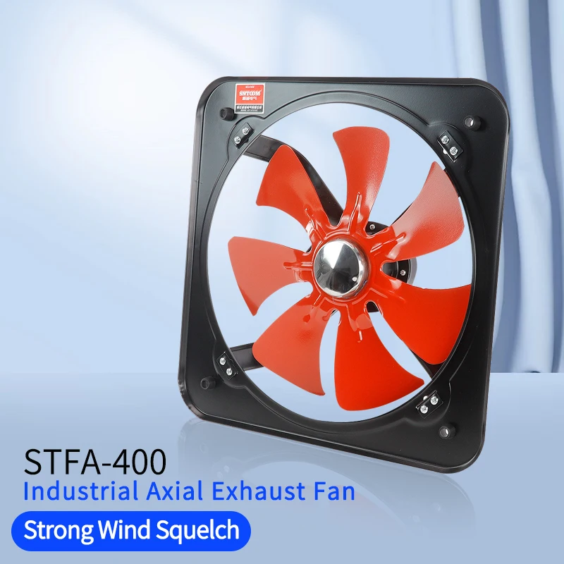 ventilation extractor fan FA series industrial square electric exhaust fan 220V axial flow fans