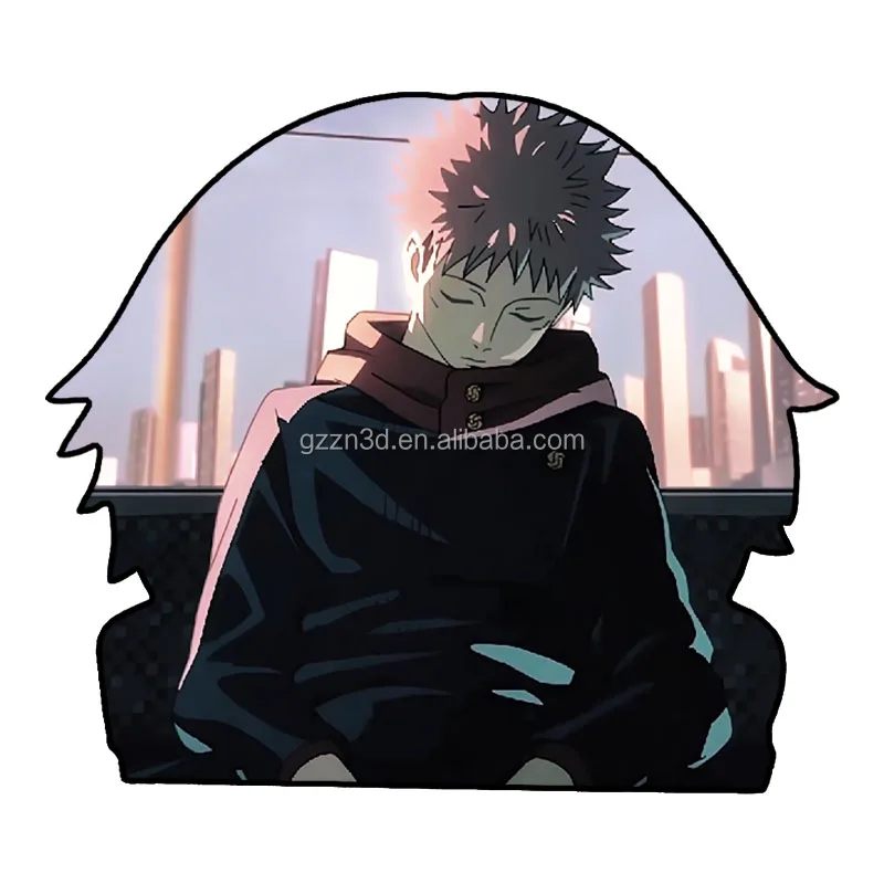Lenticular Stickers PET 0.45mm Jujutsu Kaisen Stickers Anime Stickers Waterproof