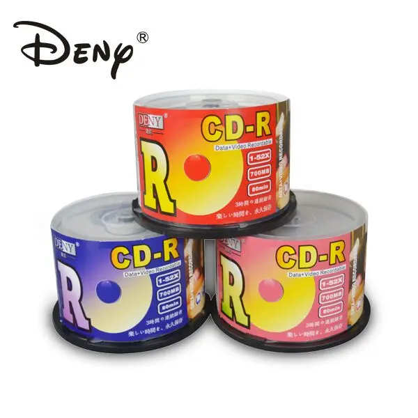 China blank 52x cd-r with printing