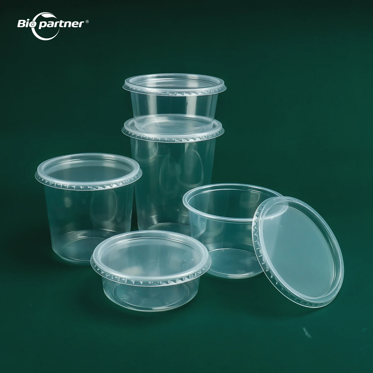 Factory Custom Microwavable Food Tub Storage Disposable Plastic PP PLA Clear Soup Deli Cup Container With Lid