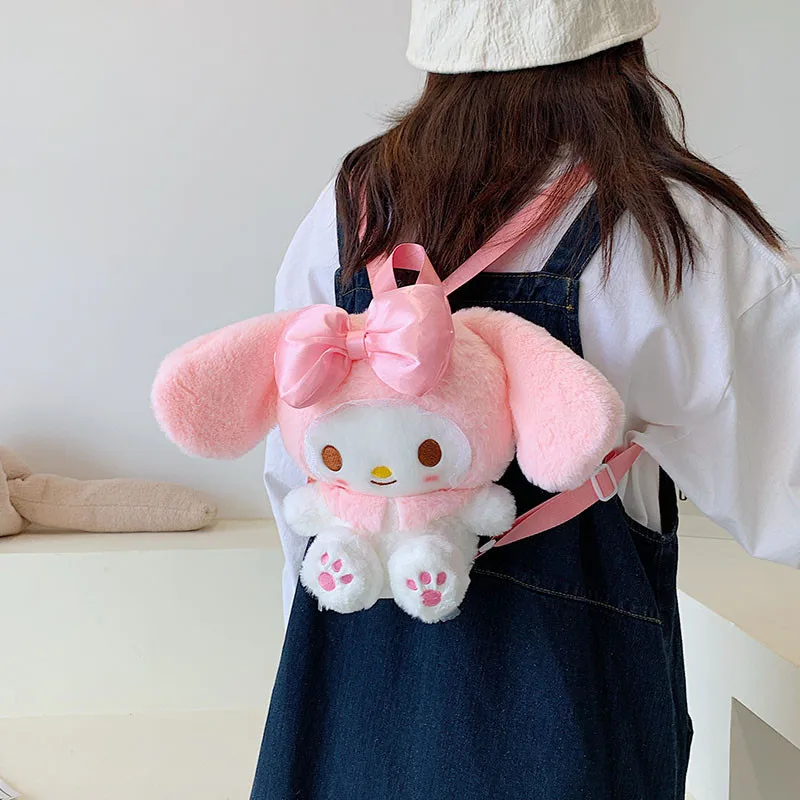 Comfort new Japanese doll pink cartoon plush backpack backpack