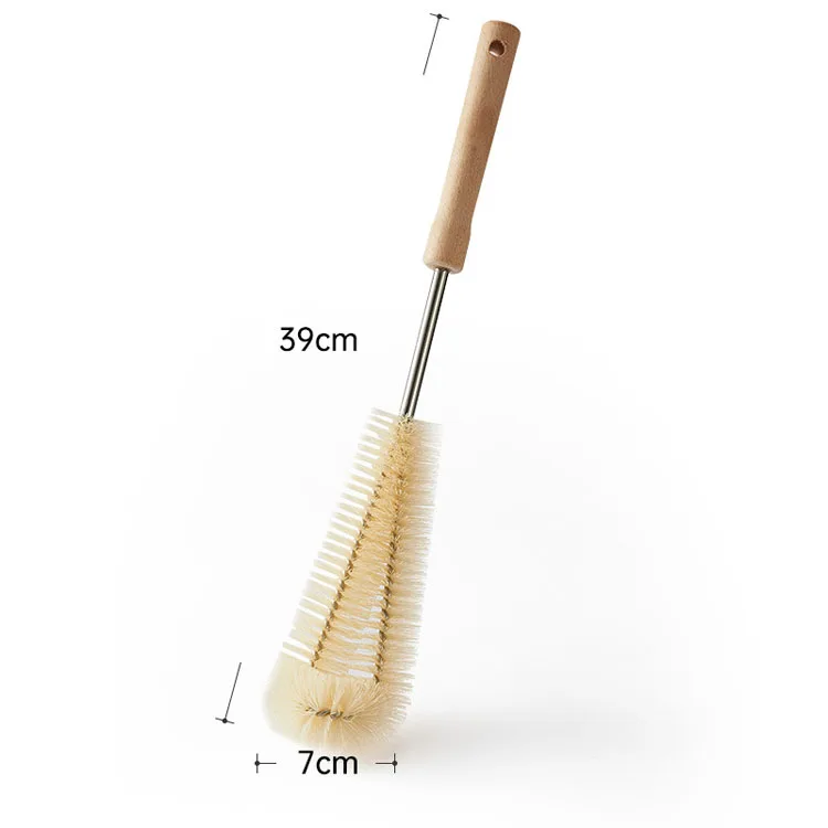 Wash Cup Artifact 360 Degree Rotating Cup Cleaning Brush Coconut Bristle Brush Kitchen Teapot Tea Cup Bottle Brush