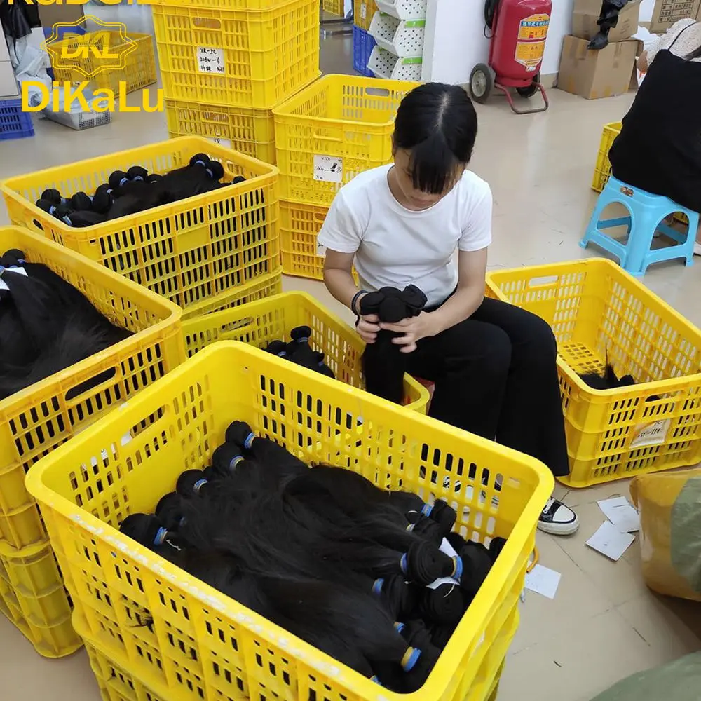 
DKL Wholesale 46 Inch Original Virgin Brazilian Hair Bundle,Brazilian Human Hair From Young Girl, Raw Mink Brazilian Hair Bundle 