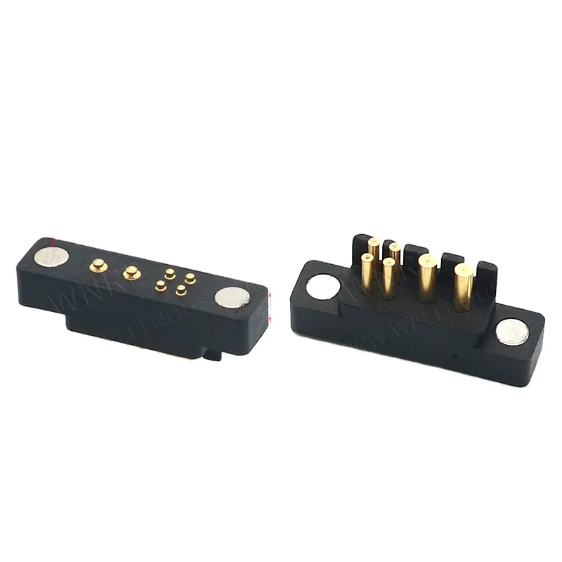 1 Set New Product Customization Magnet Connector 2+4 Pogopin Male and Female Magnetic Connector