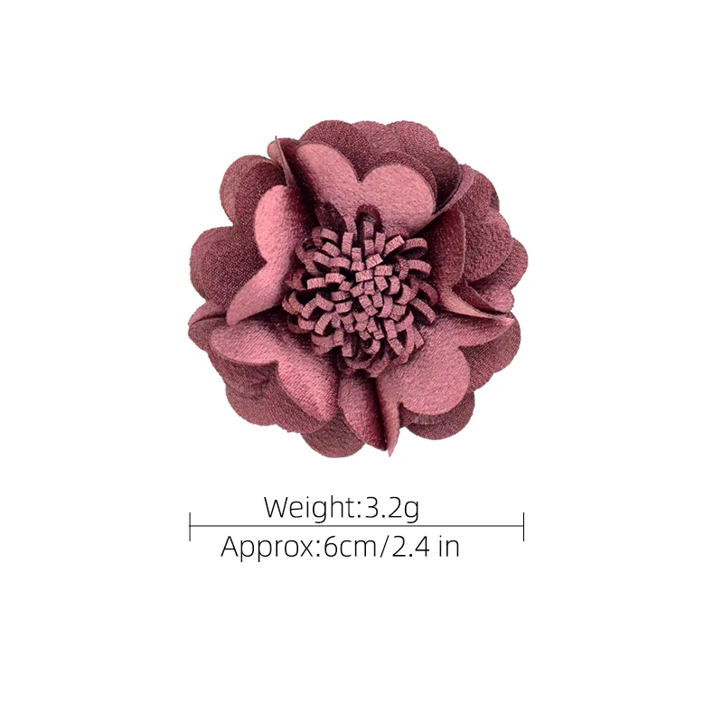 6cm Ice Silk Fabric Handmade Flower Core For Children Headwear Hair Accessories