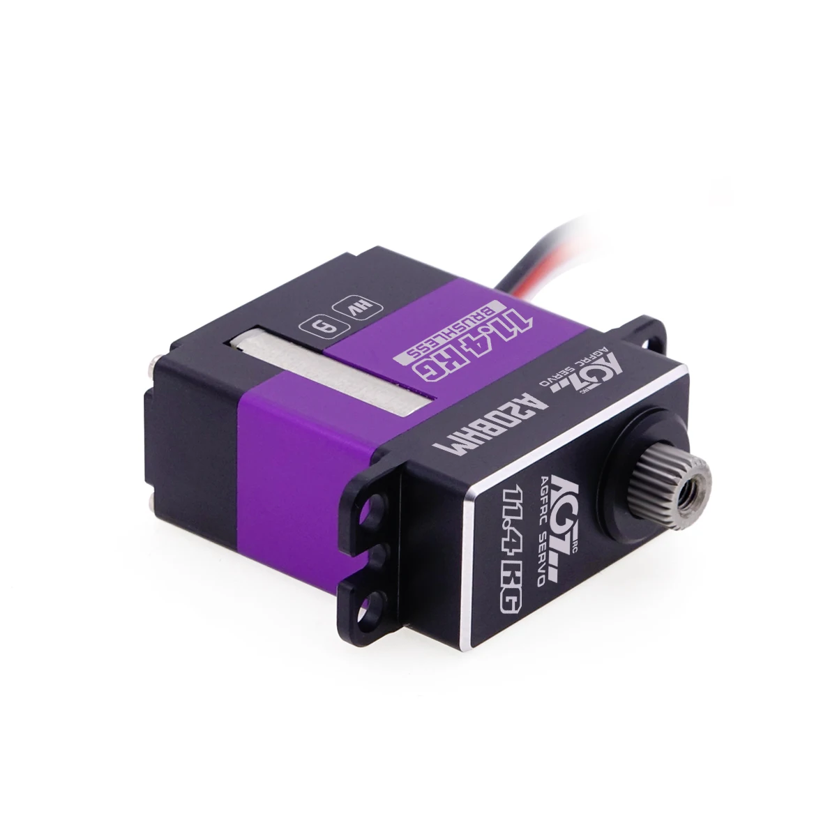 AGFRC CNC Small Servo Motor 0.068sec 11.4KG-CM Torque Programmable Brushless 25T Mini Servo For RC Cars 1/24th 4WD