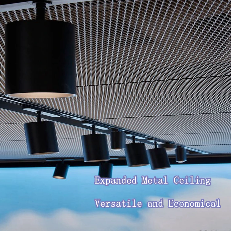Powder Coated Customization Aluminum Expanded Metal Mesh Suspended Ceiling