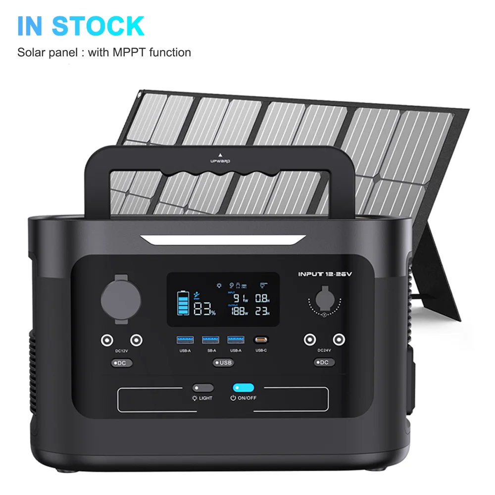 500W 600W 1000W 220V Outdoor Camping Power Generator AC Renewable Energy Source Power Supply Bank Solar Portable Power Station