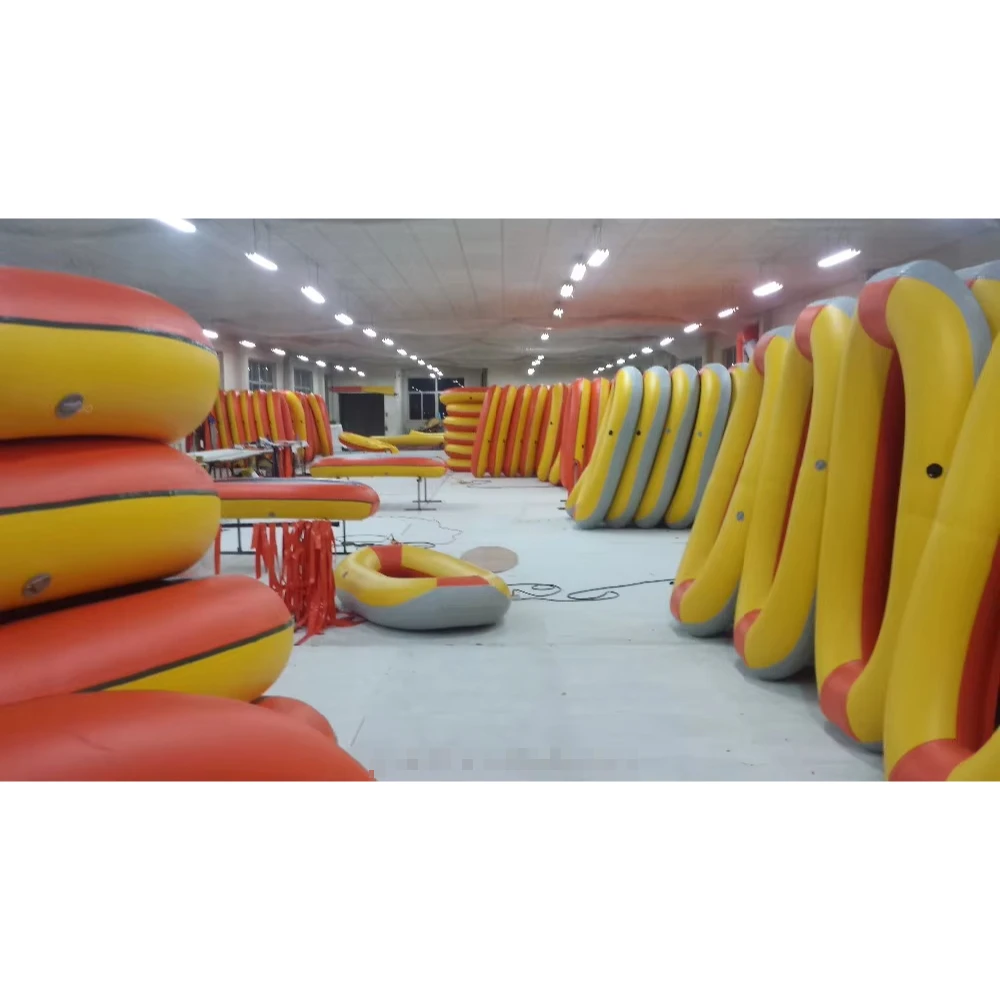 CNWAGNER 12ft Commercial Grade Inflatable Drift Boat White Water Raft for River Fishing Lake Rescue Made of PVC Drop Stitch Hull