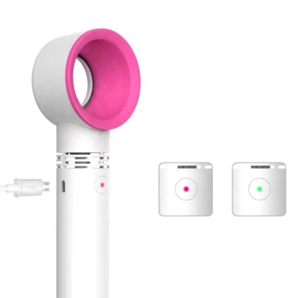 Shenzhen new Rechargeable 3 speed Micro USB charging portable table desk bladeless mini hand fan