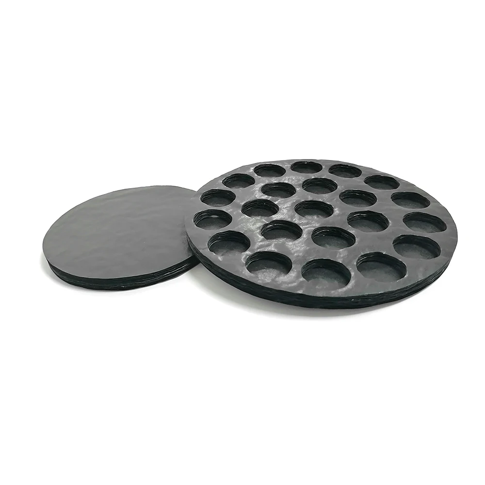 High Quality Customized New Products round paper cushion pad 3ply or 5ply chocolate paper pads cookie pad paper