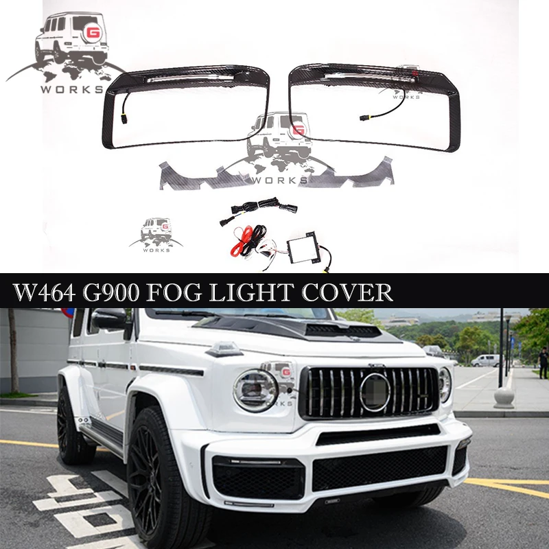 G Class W464 G900 Front Bumper Fog Light Cover With LED W464 G63 Front Bumper Covers W463A Front Bumper Frame Accessories