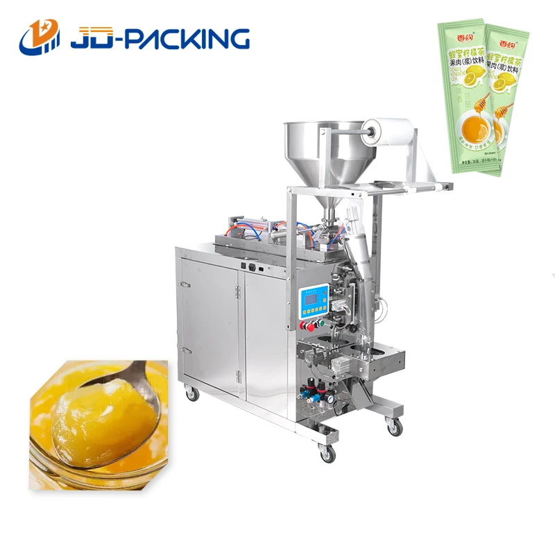 honey ice cream liquid detergent soap sauce custard german glue bean paste pouch sached bag vertical packing machine