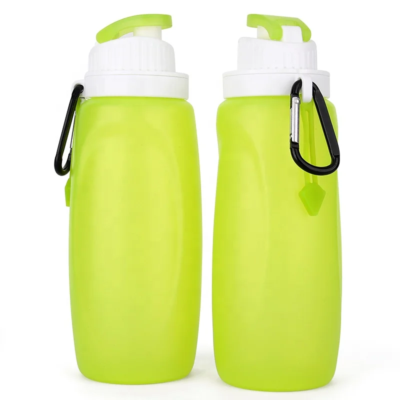 Amazon Fitness Sports Kids Reusable Collapsible Water Bottle Silicone