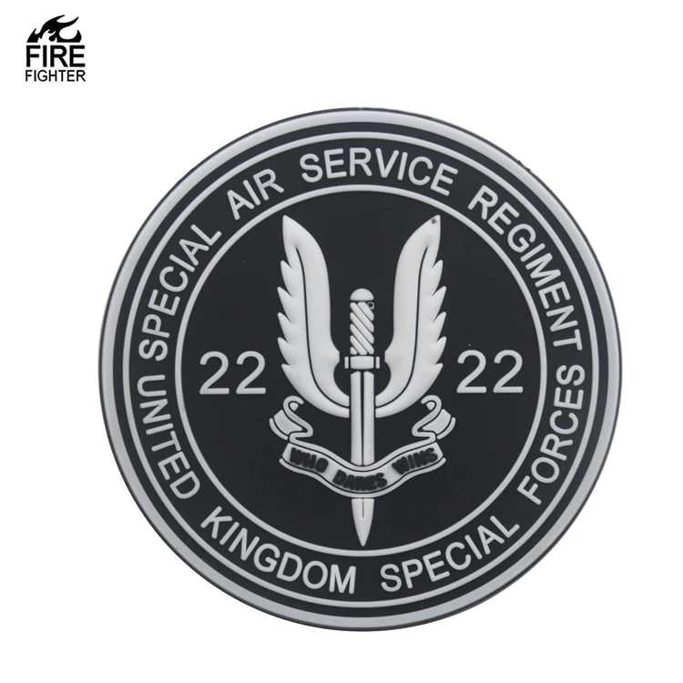 British Special Forces SAS PVC Patch Who Dares Wins BERET Air Service Regiment Patches Badges