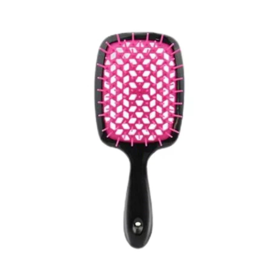 2024 New Trend Plastic Waterproof Wet Hole Mesh Detangling Comb With Good Product Quality