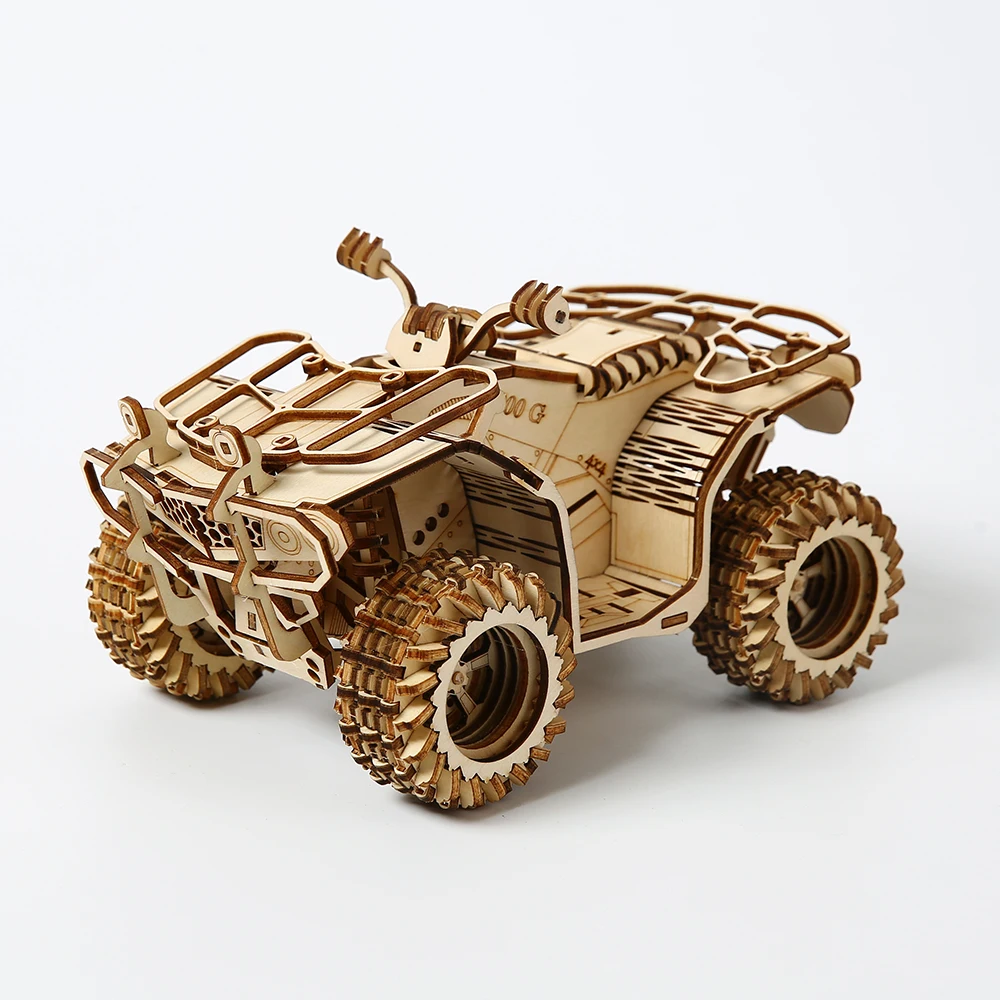 Wholesale plywood Wood Crafts DIY Beach buggy Wooden Puzzles For Adults