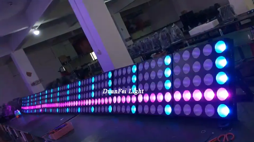 stage background dj dmx cob 5x5 blinder matrix led rgb pixel beam matrix 25x30w
