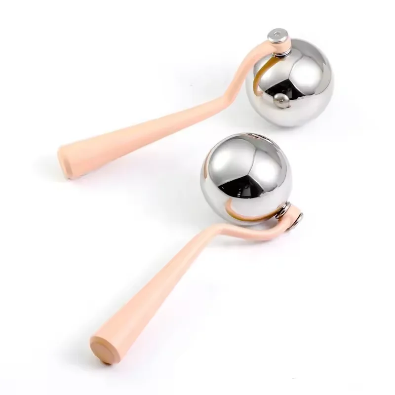BL Luxury Face Cooling Massage Stainless Steel Rotate 360 Ice Globe Facial Roller for Beauty Cooling Facial Massager