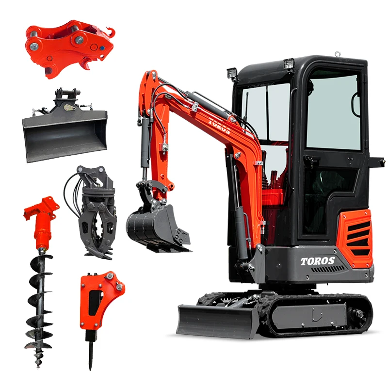 Mini Excavator I Ton For Sale Hydraulic Crawler Small Digger Prices Free After Sale Service 1 ton 2 Ton Mini Excavators