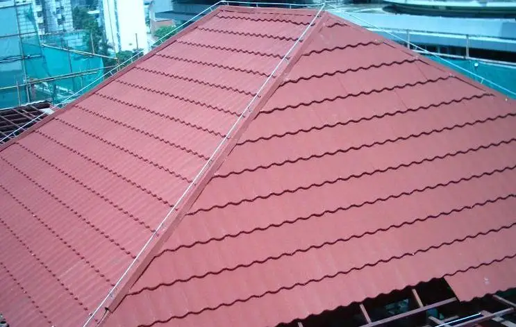European Style Clay Metal Flat Yellow Roof Tile