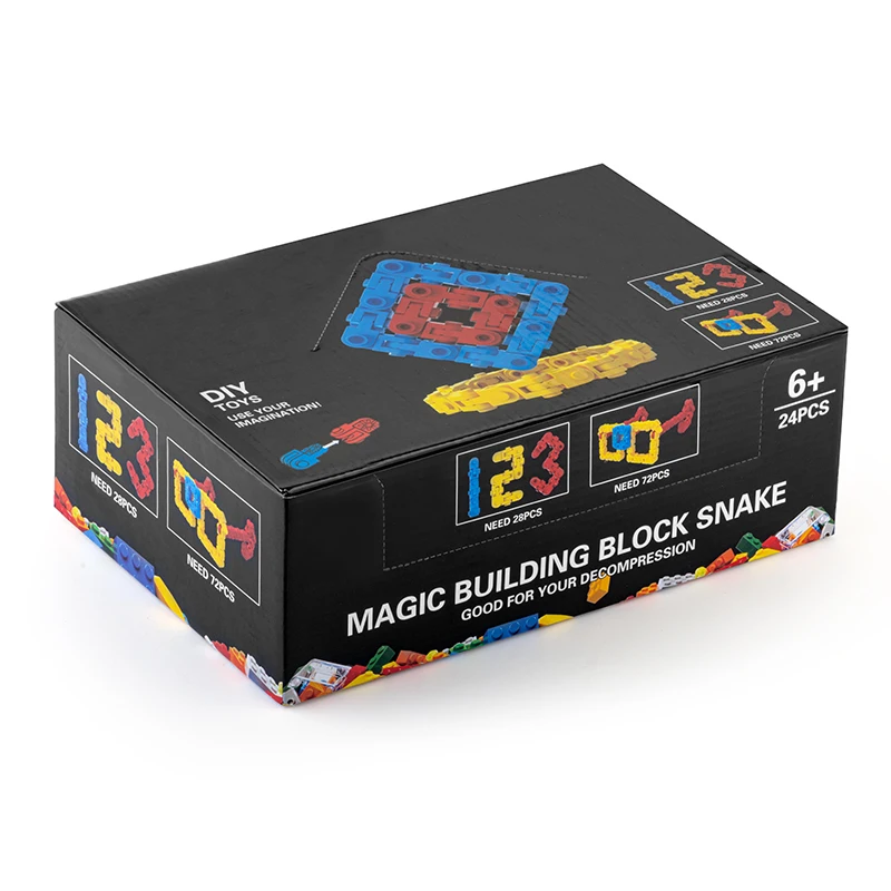 
36 sections educational Magic DIY lego building blocks snake puzzle toys 