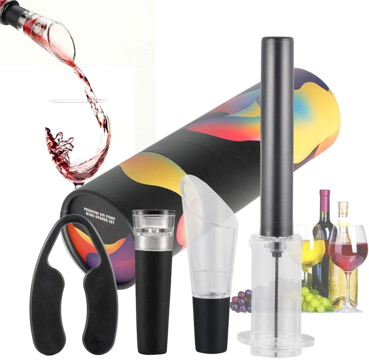 Perfect Wine Accessory Gift Corkscrew Set Wine Air Pressure Pump Bottle Opener