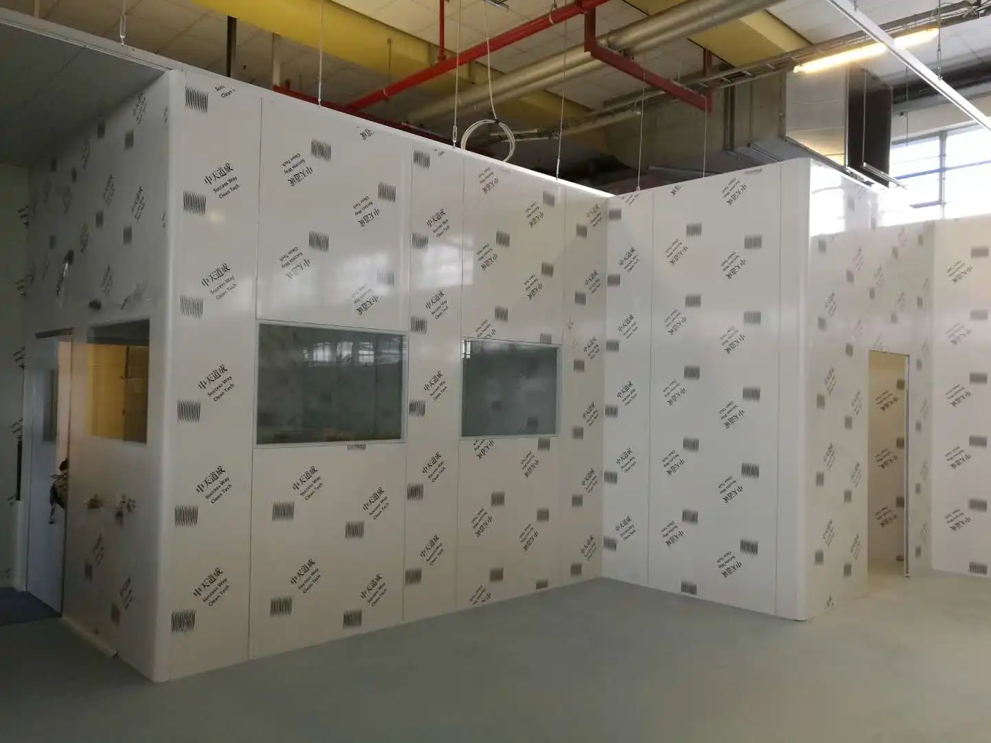 Laboratory Hard Wall ISO 7 Cleanroom Assembly Modular Portable Clean Room Project