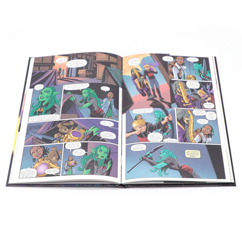 Professional high quality hardcover comic story book printing factory
