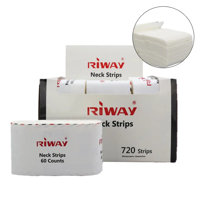Barber Supplies Hairdressing Disposable Neck Paper Strips Roll For Barber Soft Salon Neck Tissue Stripe Custom