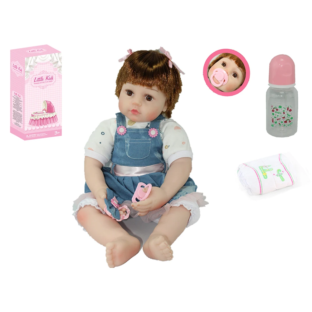 Toddler Princess Baby Doll Toy Reborn Baby Doll Kit Vinyl Adorable Reborn Baby Dolls Silicone