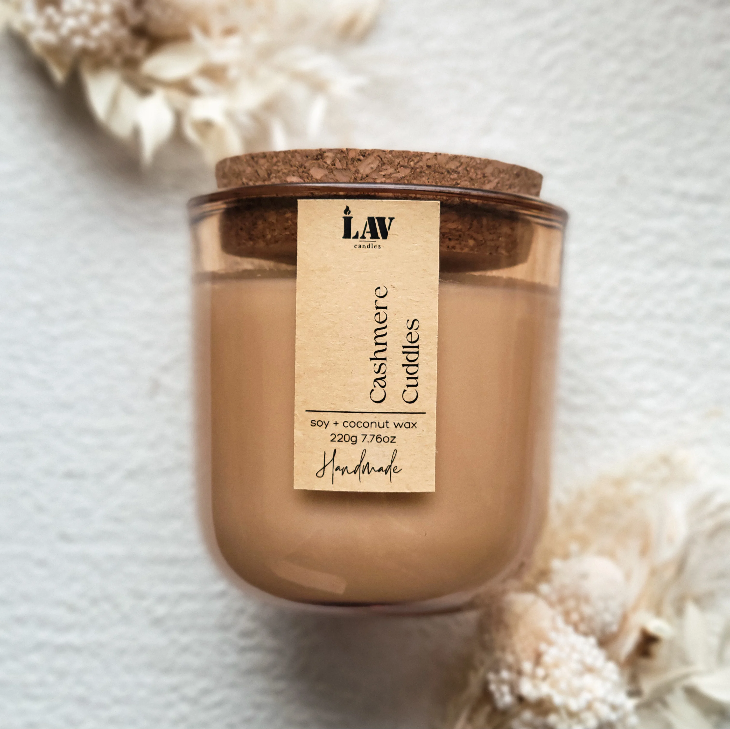 Empty Candle Vessel Luxury Frosted Matte Amber Glass Candle Jars Container With Bamboo Wood Cork Lid 8oz 10oz 14oz